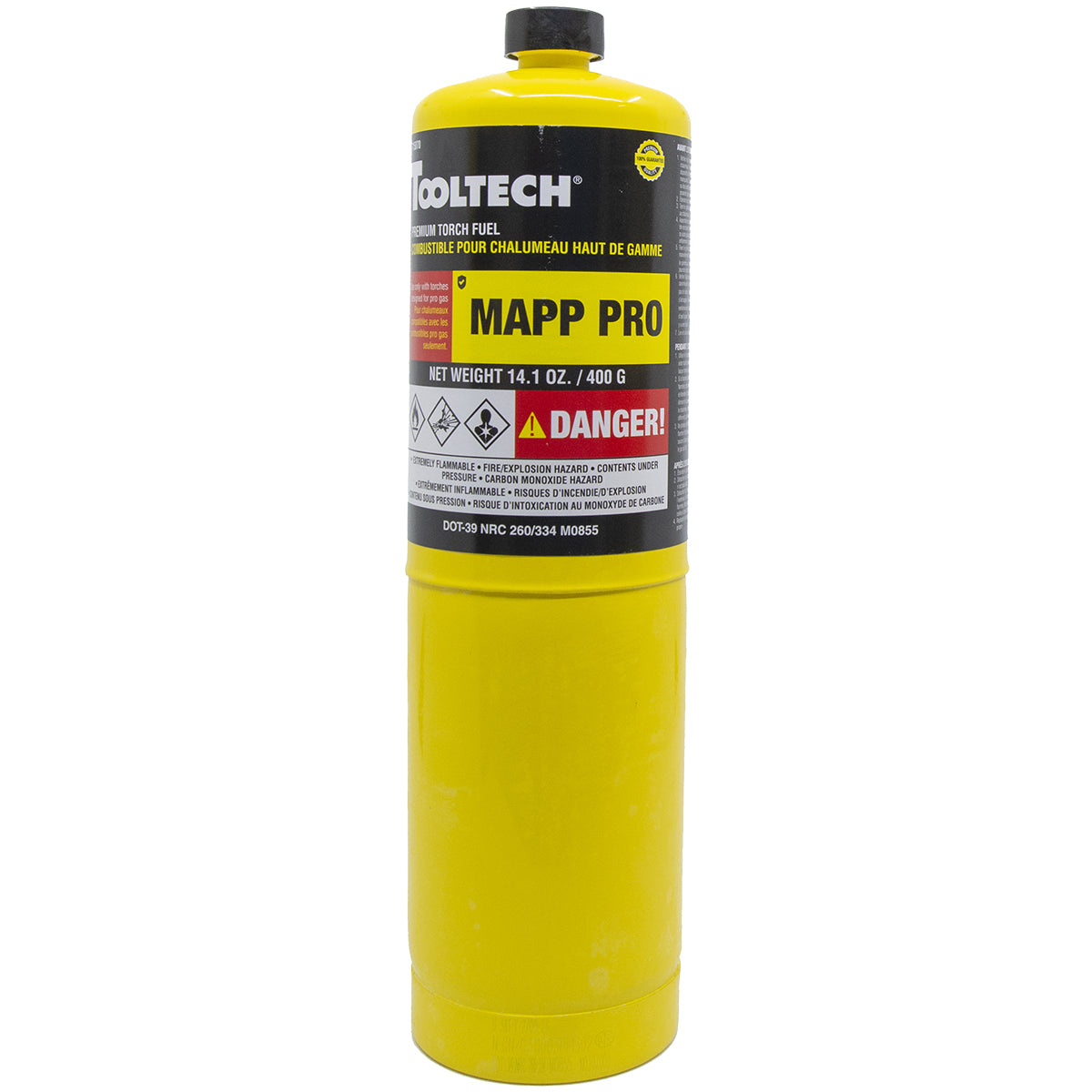 Tooltech 715075 HAZ High Heat Soldering Torch Kit Mapp Pro Gas 14.1oz