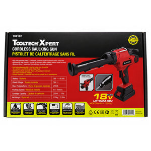 TOOLTECH 18V Cordless Caulking Gun - 300mL