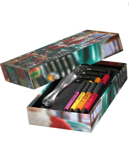 WERA Tool Card Hex-Plus Christmas 2026 Metric L-Key & Bottle Opener Gift Set – 6 Pieces