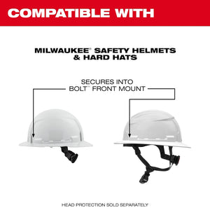 Milwaukee 48-73-2895 compatible BOLT helmets and front mount