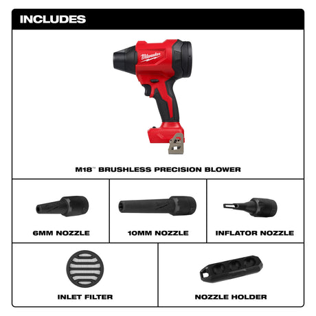 Milwaukee 0887-20 M18™ Brushless Precision Blower