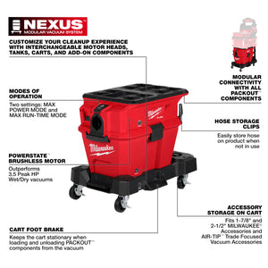 Milwaukee 0915-20 M18 FUEL™ NEXUS™ 6 Gallon Wet/Dry Vacuum w/ PACKOUT™ Compatibility