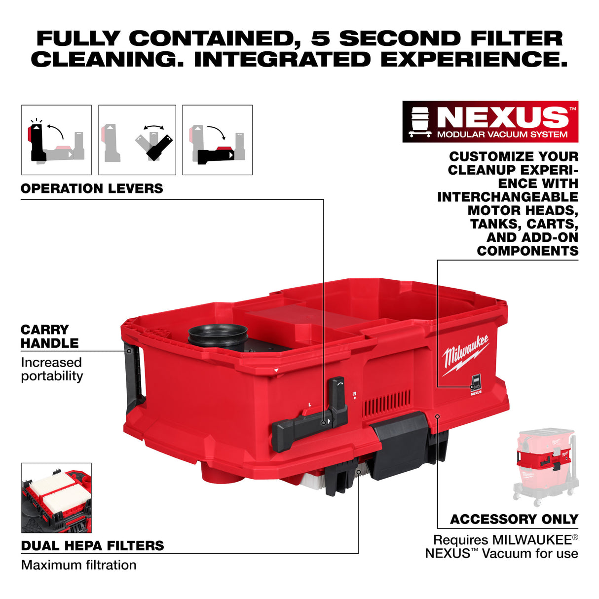 Milwaukee 0991-20 NEXUS™ Dedicated Filter Cleaner