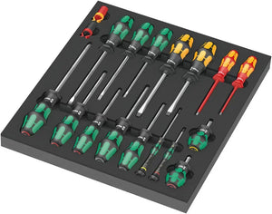 WERA 9714 Foam insert screwdriver set 1, 18 pieces
