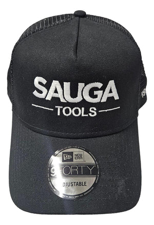 Sauga Tools New Era 9FORTY Black Trucker Hat