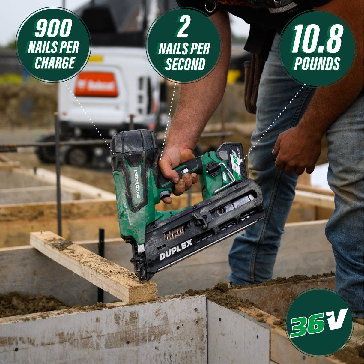 metabo HPT 36V 3-1/2 Inch Duplex Nailer