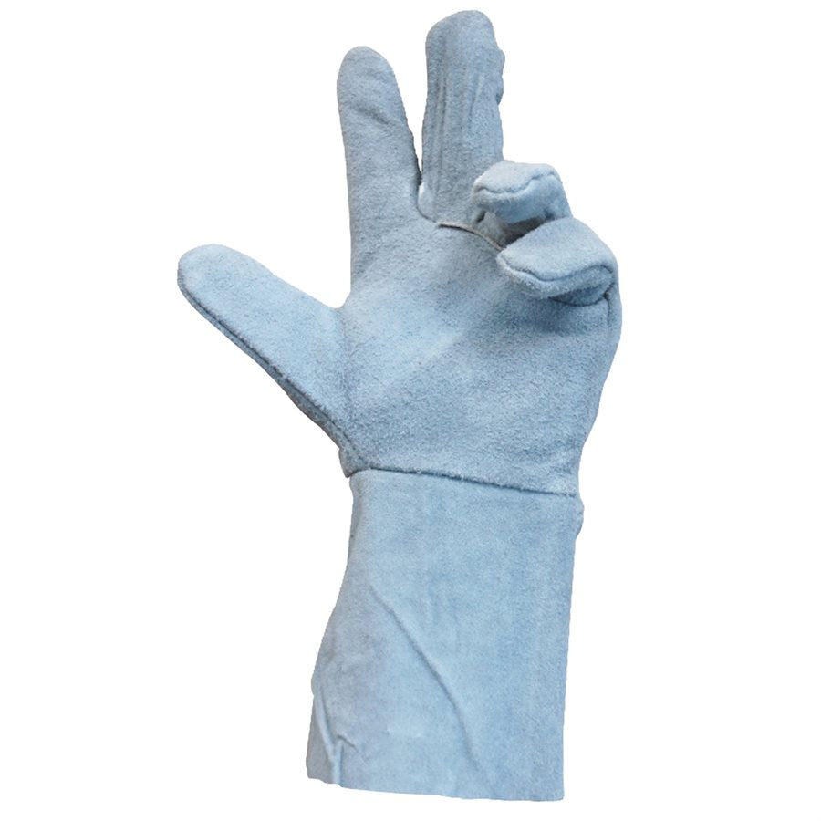 Toolway 105536 Leather Welders Gloves Gray Long Cuff