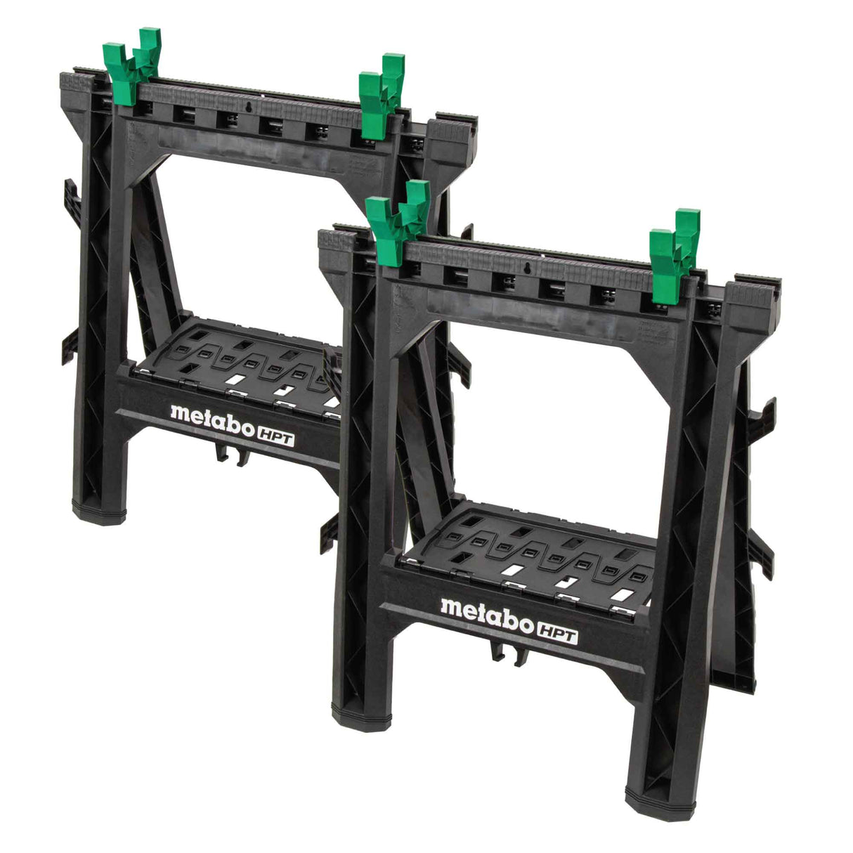 metabo HPT 115772M Heavy Duty Folding Sawhorses- 2 Pack