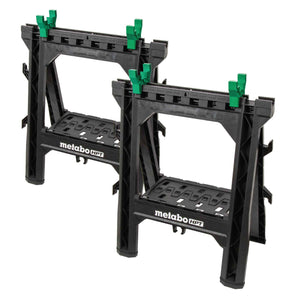 metabo HPT 115772M Heavy Duty Folding Sawhorses- 2 Pack
