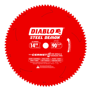 DIABLO D1490CF 14" x 90-Teeth Steel Demon™ Cermet II Saw Blade for Thin Metal