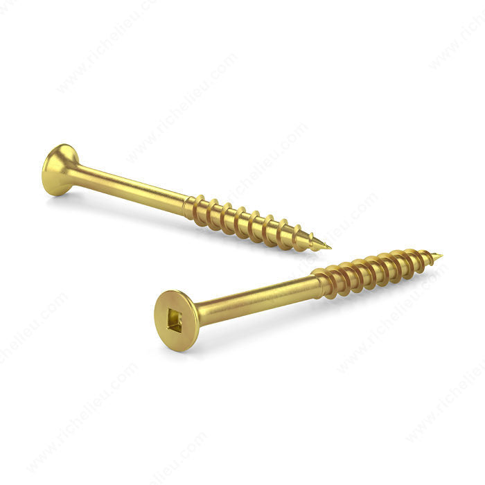 RELIABLE 8 x 2" Yellow Zinc All Purpose Construction Screw - 400pcs