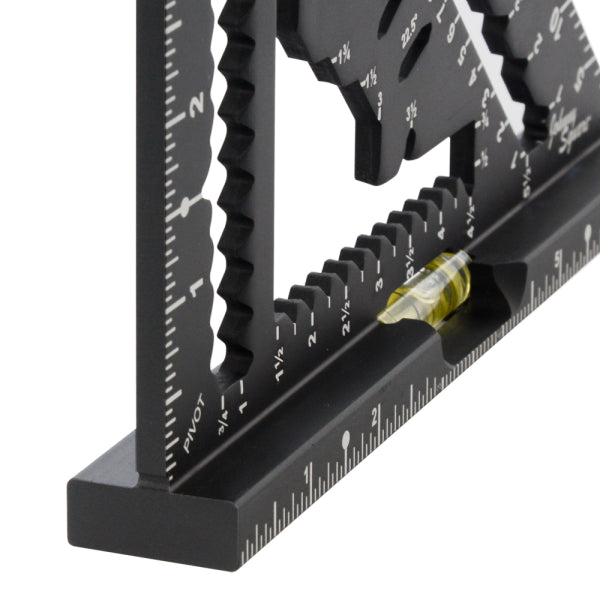 JOHNSON 7-1/4" Johnny Square® MACH-1™ Smart Mark™ Rafter Square with Level Vial