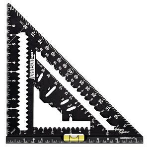 JOHNSON 7-1/4" Johnny Square® MACH-1™ Smart Mark™ Rafter Square with Level Vial