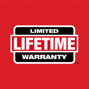 Milwaukee 48-73-2895 limited lifetime warranty logo