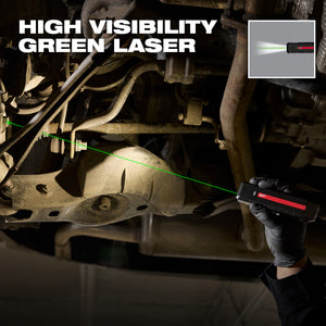 Milwaukee Tool 2016R Rechargeable Flat Flashlight with Green Laser