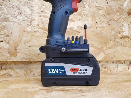 StealthMount BH-BO-BLU-2 Magnetic Bit Holder for Bosch ProCore & Professional Tools (2 Pack) Blue
