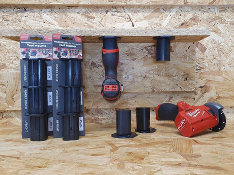StealthMount TM-MW12-BLK-3 Tool Mounts for Milwaukee M12 (3 Pack) Black