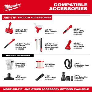 Milwaukee 0971-20 M18 FUEL™ 4 Gallon Wet/Dry Vacuum w/ PACKOUT™ Compatibility & VACLINK™