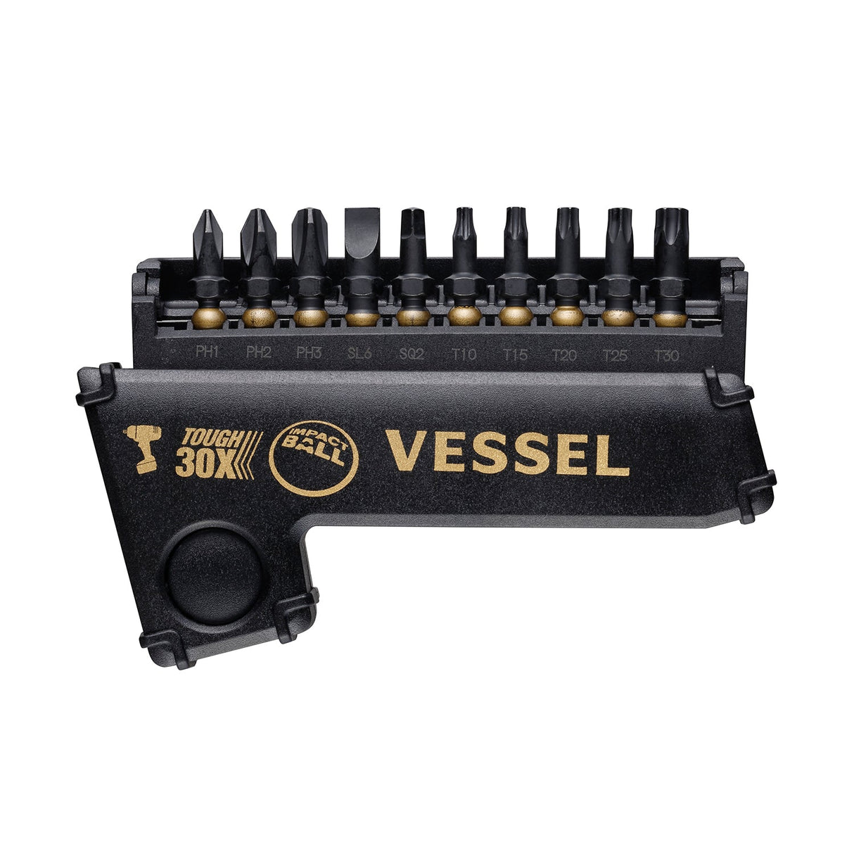 VESSEL Rechargeable BALL GRIP Screwdriver Kit - Gold Edition