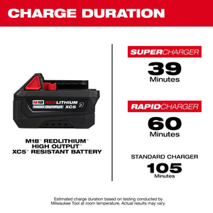 Milwaukee 48-11-1855R M18™ REDLITHIUM™ HIGH OUTPUT™ XC5™ Resistant Battery Pack