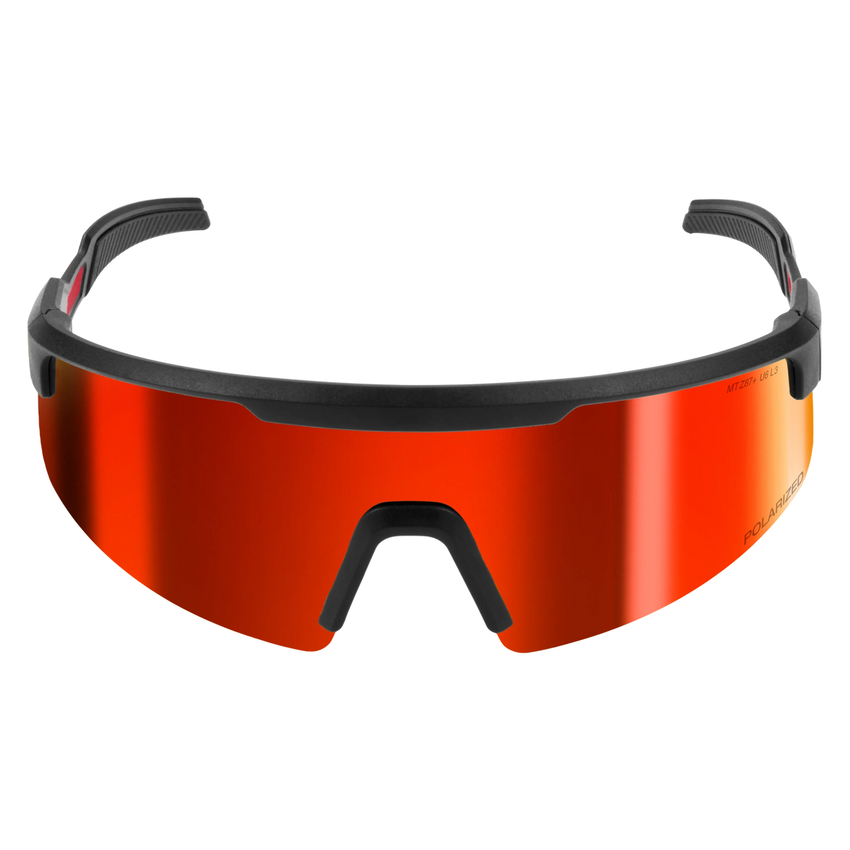 Milwaukee 48-73-2501 Polarized Wrap Around Safety Glasses - Red Mirrored Dual Coat Lenses