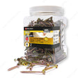 RELIABLE 8 x 2" Yellow Zinc All Purpose Construction Screw - 400pcs