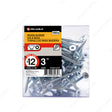 RELIABLE 12 x 3" Flat Head Wood Screw - 100pcs