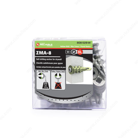 RELIABLE Metal Self Drilling Drywall Anchor - 50pcs