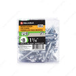 RELIABLE 8 x 1-1/4" Pan Head Wood Screw
