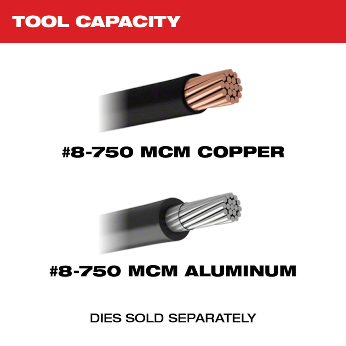 Milwaukee 2779-22 M18™ FORCE LOGIC™ 750 MCM Crimper Kit