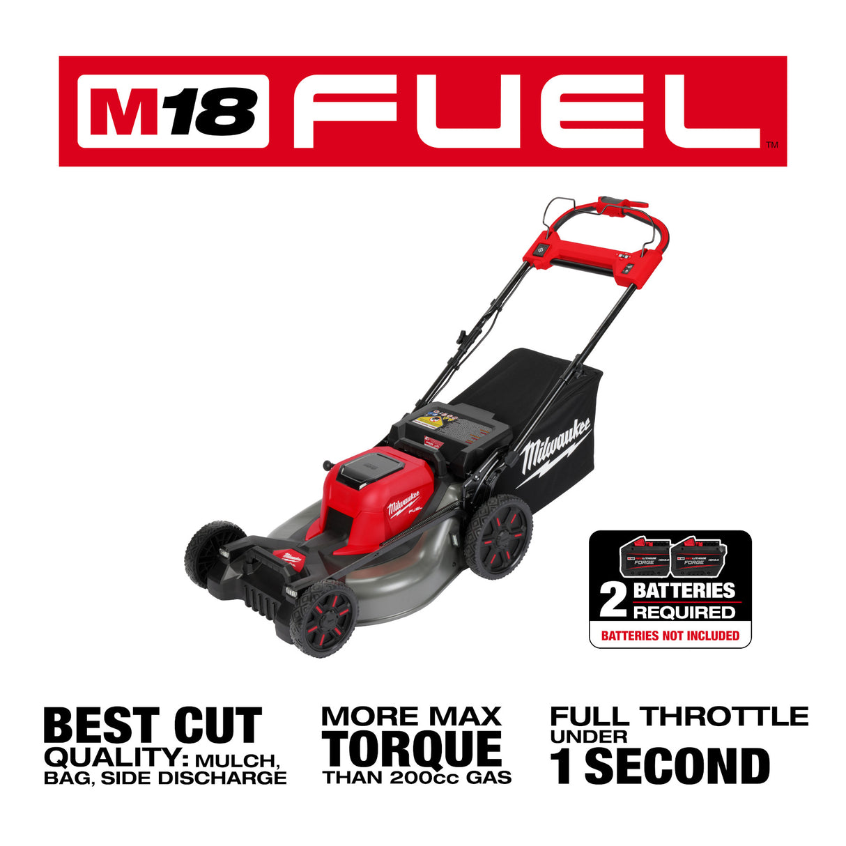 Milwaukee 2823-20 M18 FUEL™ 21" Self-Propelled Dual Battery Mower (Tool Only)