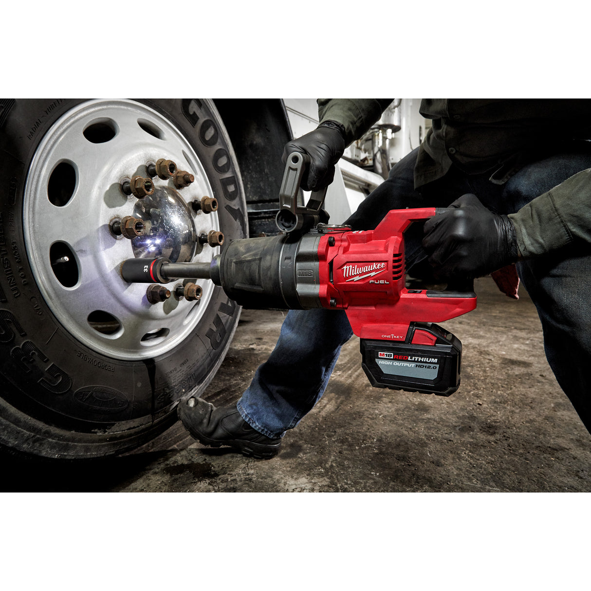 Milwaukee 49-66-7840 SHOCKWAVE Impact Duty™ 1” Drive 7PC MM & SAE Wheel Service Socket PACKOUT™ Set
