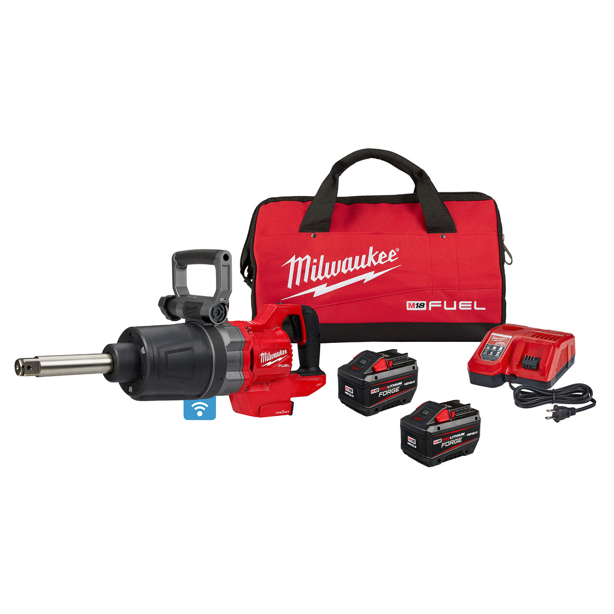 Milwaukee 2869-22HD M18 FUEL™ 1" D-Handle Ext. Anvil High Torque Impact Wrench w/ ONE-KEY™ Kit