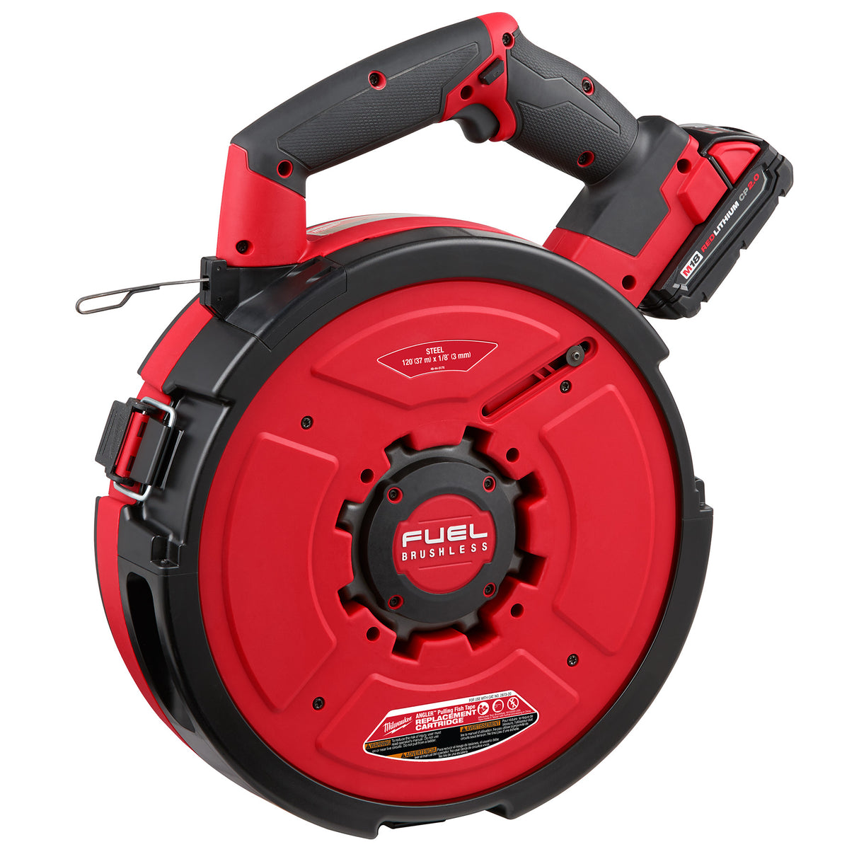 Milwaukee 2873A-22 M18 FUEL™ ANGLER™ 120' Steel Pulling Fish Tape Kit