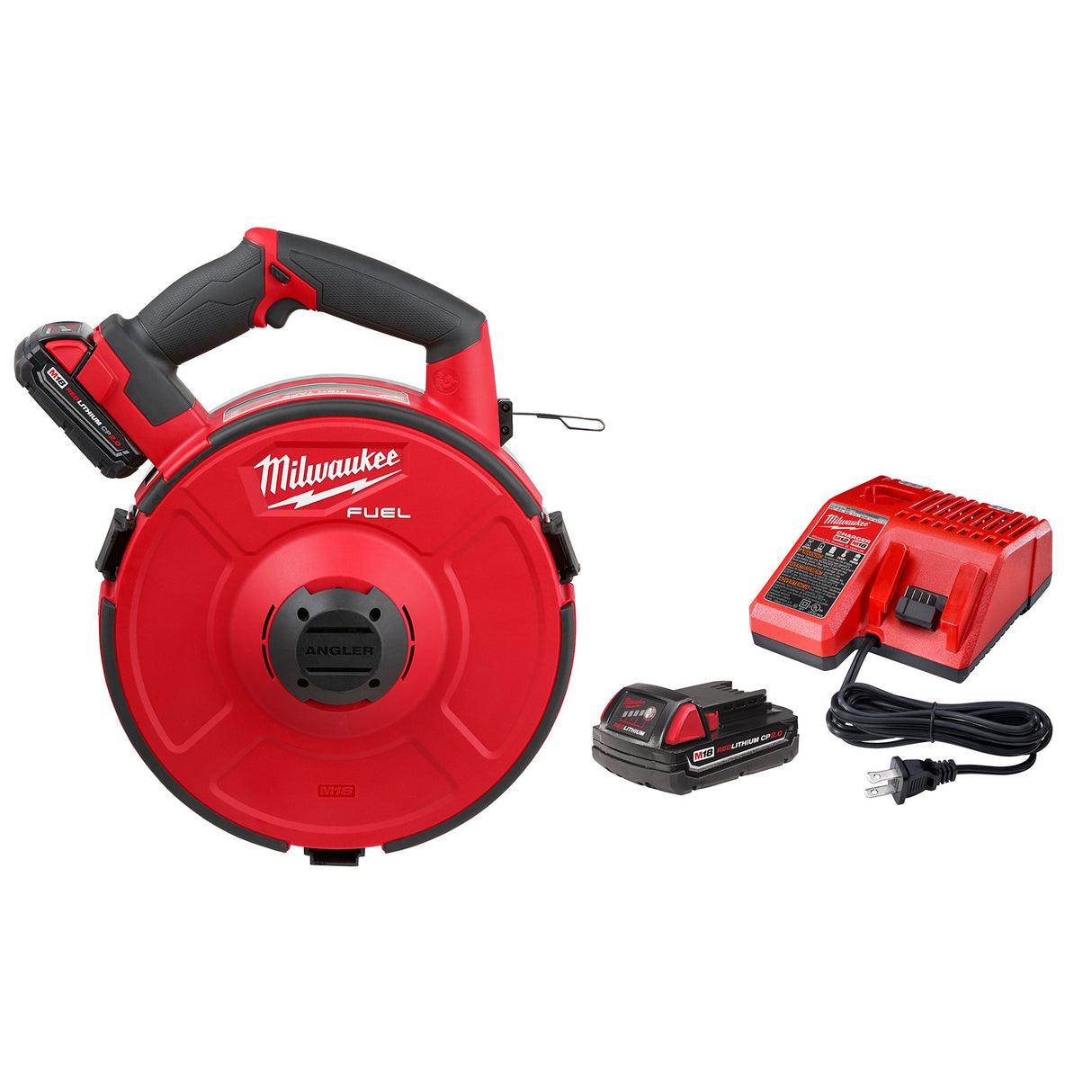 Milwaukee 2873A-22 M18 FUEL™ ANGLER™ 120' Steel Pulling Fish Tape Kit