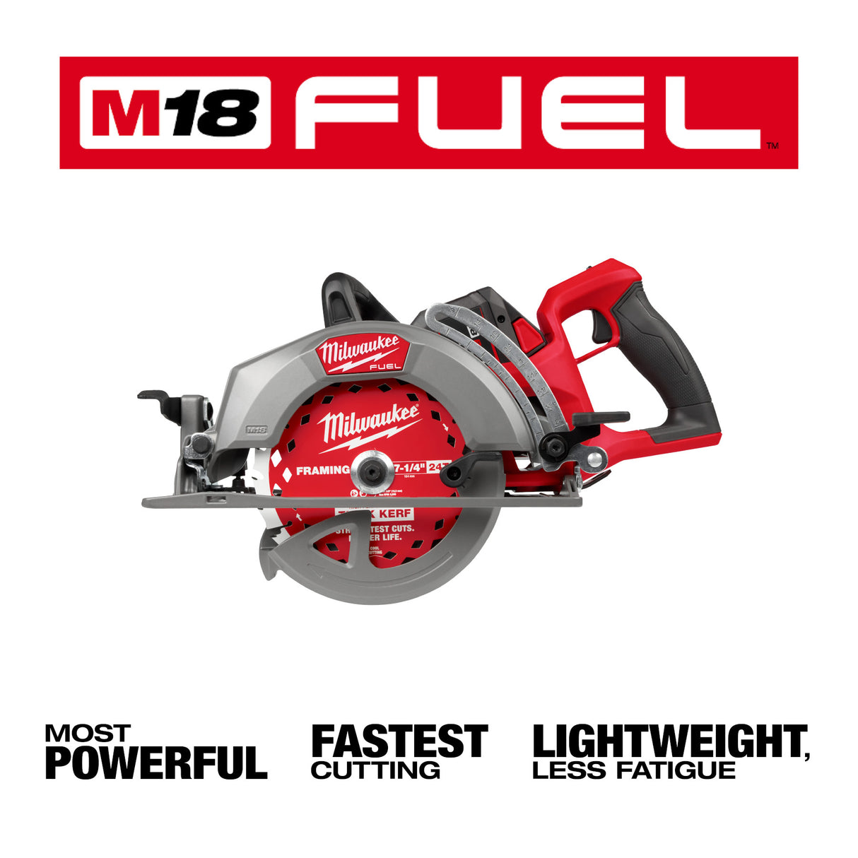 Milwaukee 2930-21HD M18 FUEL™ 7-1/4" Rear Handle Circular Saw Kit