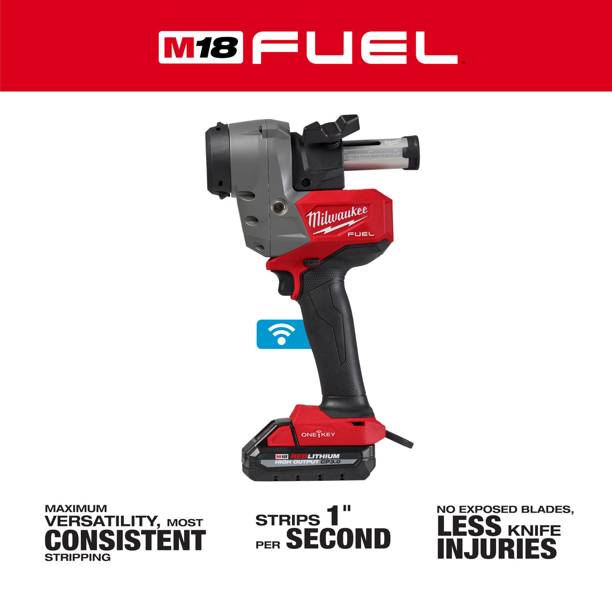 Milwaukee 2937-21 M18 FUEL™ Covered Conductor Cable Stripper Kit w/ Adjustable Bushings