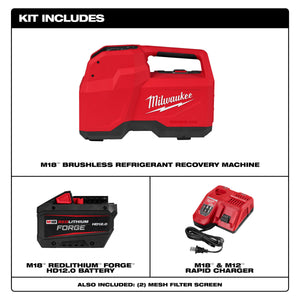Milwaukee 2938-21 M18™ Brushless Refrigerant Recovery Machine