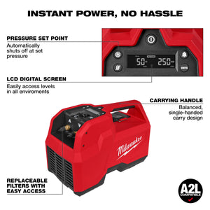 Milwaukee 2938-21 M18™ Brushless Refrigerant Recovery Machine
