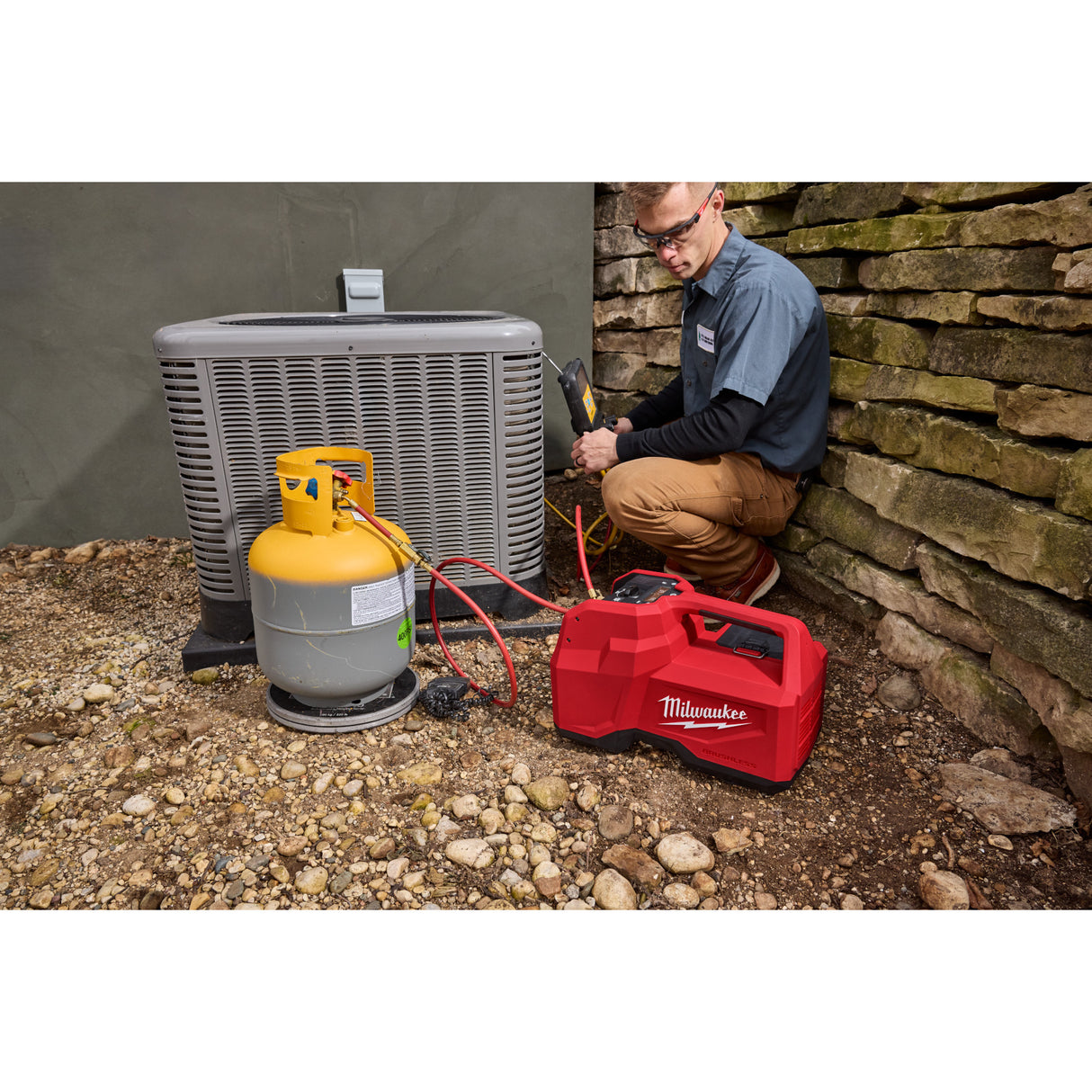 Milwaukee 2938-21 M18™ Brushless Refrigerant Recovery Machine