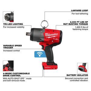 Milwaukee 2964-20 M18 FUEL™ 3/4" High Torque Impact Wrench w/ ONE-KEY™