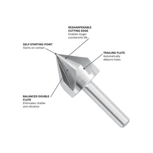 Bosch CSH3C 3/4" High-Speed Steel Countersink