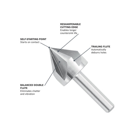 Bosch CSH3C 3/4" High-Speed Steel Countersink