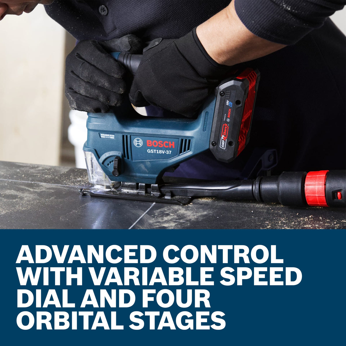 Bosch GST18V-37N 18V Brushless Top-Handle Jig Saw (Bare Tool)