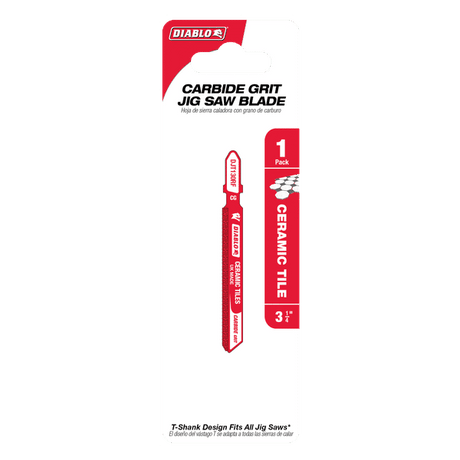 DIABLO DJT130RF 3-1/4" Carbide Grit Jig Saw Blade for Ceramic Tile & Glass