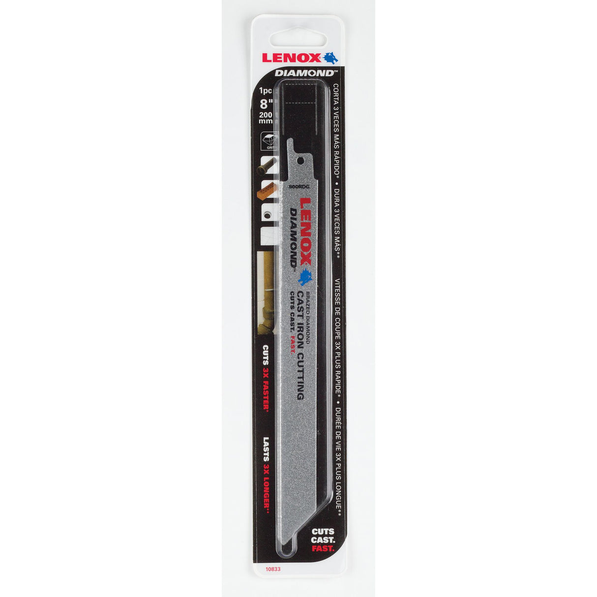LENOX 10833800RDG Diamond 8" Reciprocating Blade