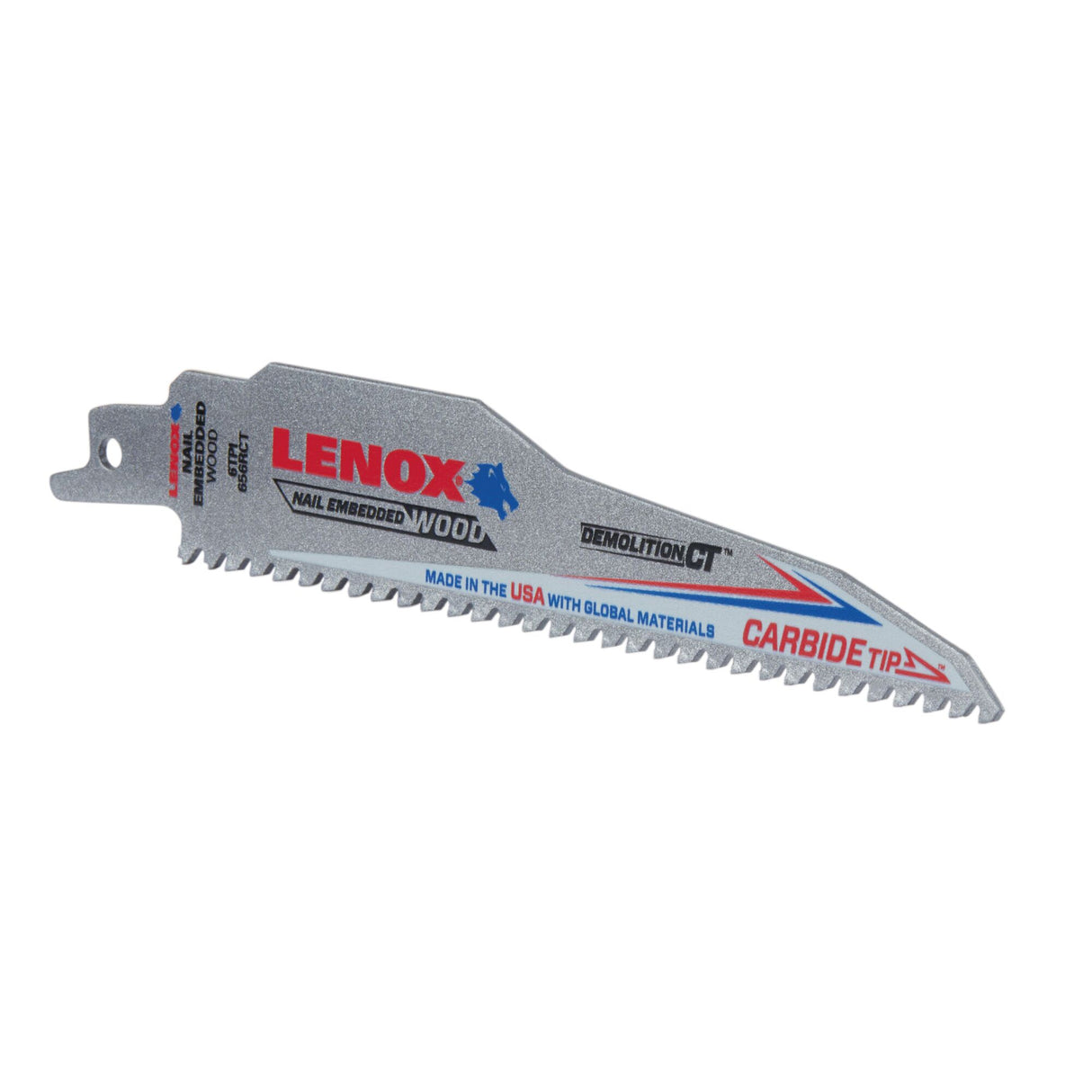 LENOX 1832118 Demolition CT™ 6" Reciprocating Saw Blades 6TPI 1/PK