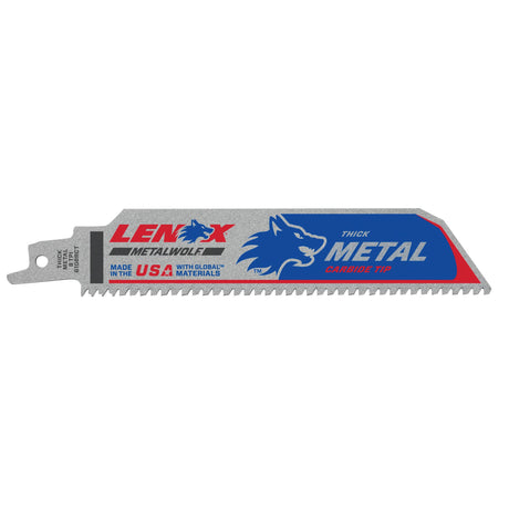 LENOX 2014220 Lazer CT™ Carbide Tipped 6" Reciprocating Saw Blades 8TPI 1/PK