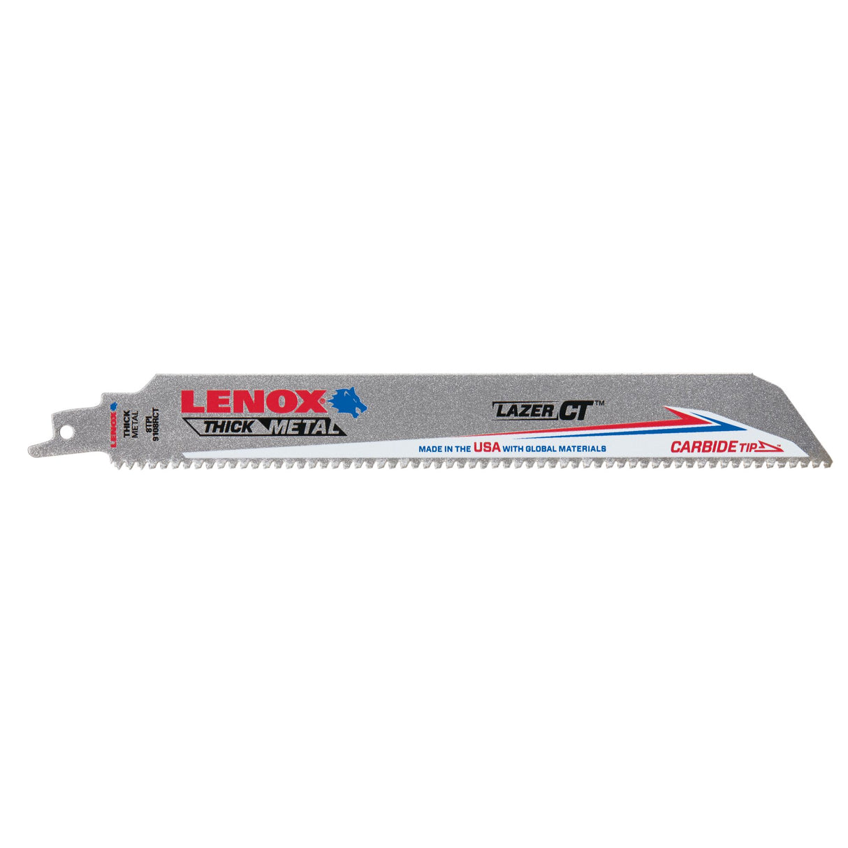 LENOX 2014224 Lazer CT™ Carbide Tipped 9" Reciprocating Saw Blades 8TPI 1/PK