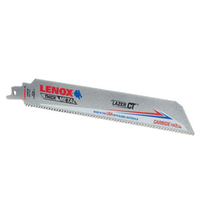 LENOX 2014224 Lazer CT™ Carbide Tipped 9" Reciprocating Saw Blades 8TPI 1/PK